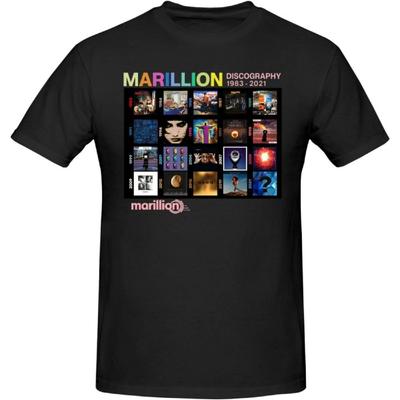 Herren Marillions Reines Baumwoll-T-Shirt, Lässiges Kurzarm-Oberteil 710698226