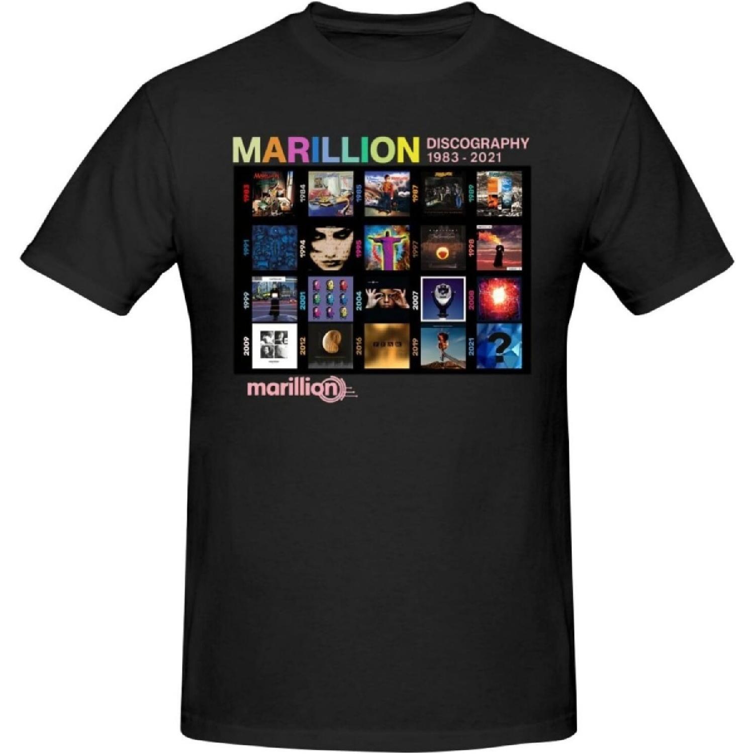 

Мужская футболка Marillions из чистого хлопка, Повседневный топ с коротким рукавом 710698226 S разноцветный