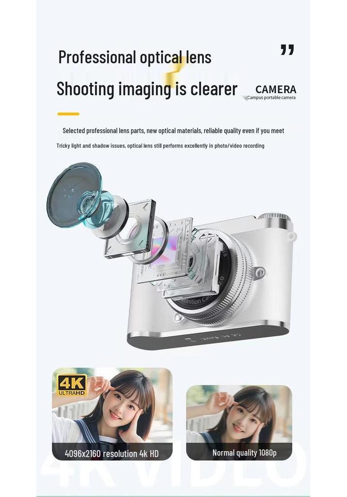 Vintage HD Dual Camera Portable Student Travel Camera