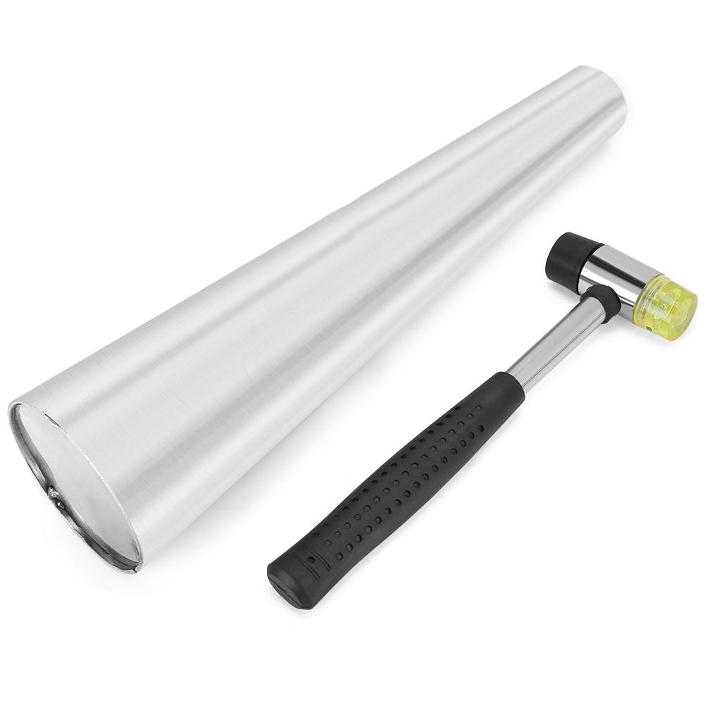 Round Bracelet Mandrel Measuring Rubber Hammer Stainless Steel Jewelry Making Tool