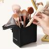 Portable Women Makeup Brush Travel Stand Up Case Multifunctional Mesh Makeup Organizer Zipper Cosmetic Bag