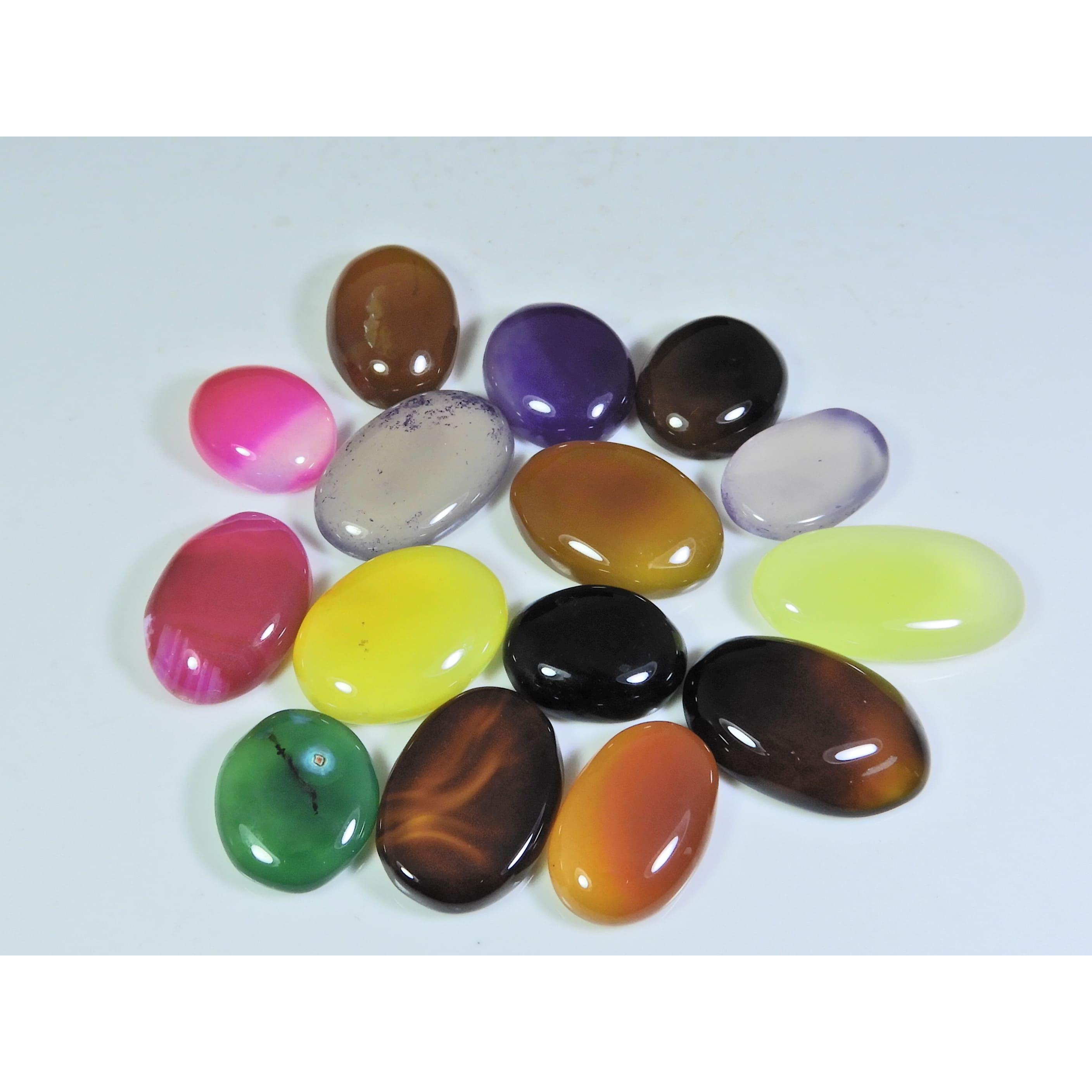 

276 карат. Кольцо из натурального оникса-агата, размер, овальный кабошон, лот из 15 штук, драгоценный камень, A-649