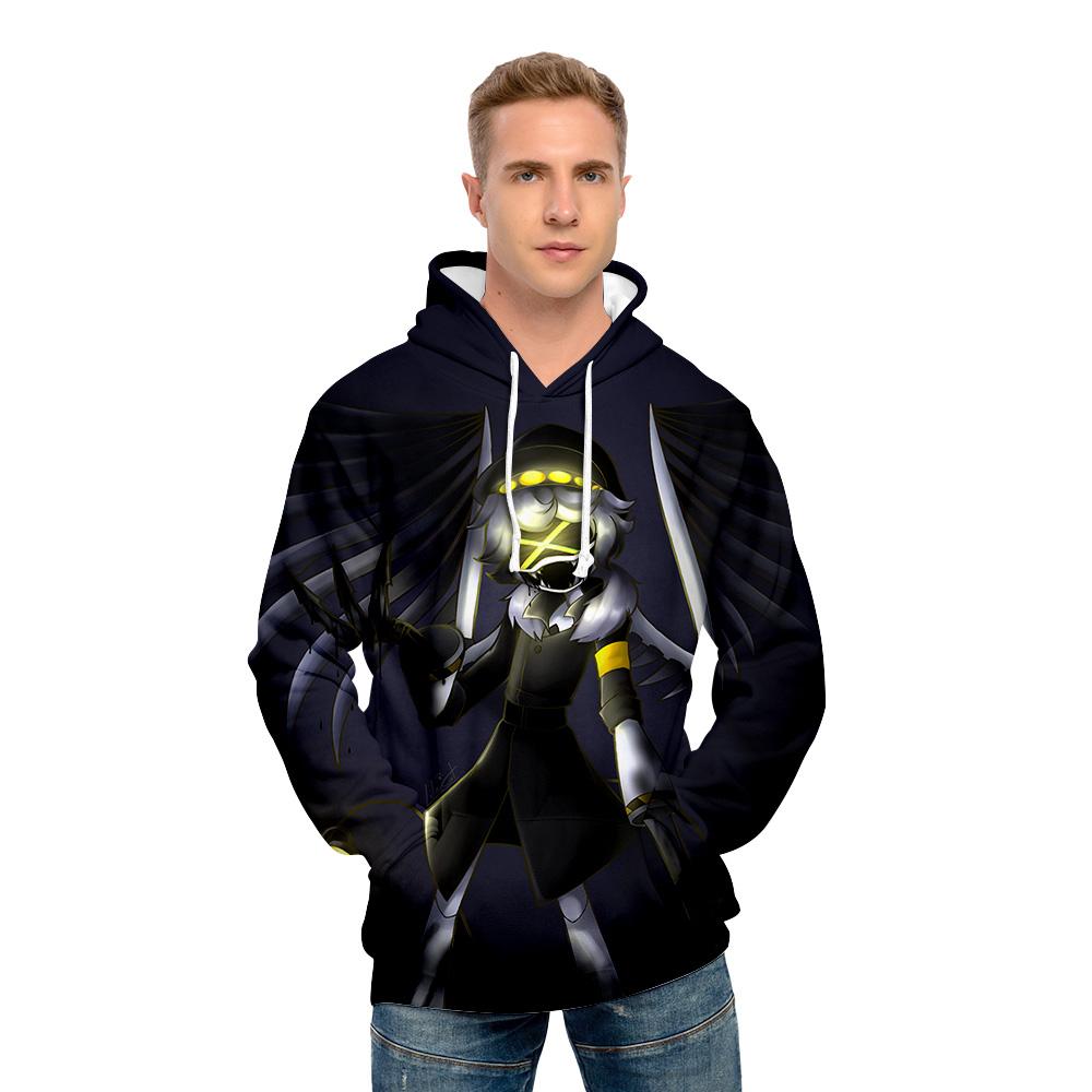 5 Colors Murder Drones Anime Hoodie Tie Dye Hoodie Streetwear Cartoon Printed Hooded Sweatshirt Men Women Cosplay Sports Pullovers