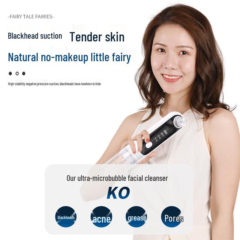 Electric Blackhead Remover with Large Suction and Ultra-Micro Purple Light