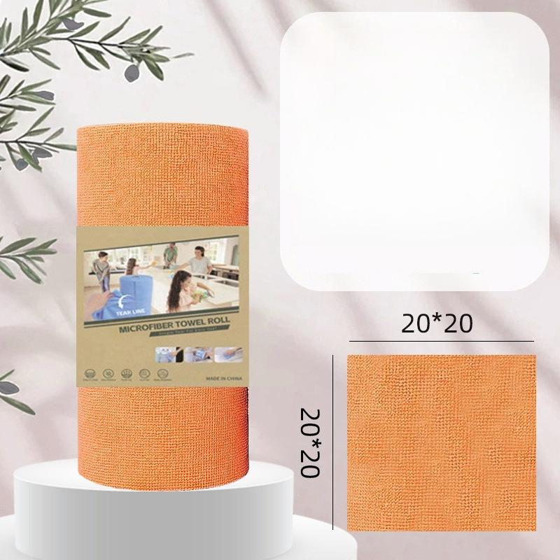 20pcs Cleaning Cloth Roll,Tear Away Reusable Paper Towels Pink, Commercial Shop Rags, Microfiber Towels for Cars, Lint Free Cleaning Rags for Kitchen