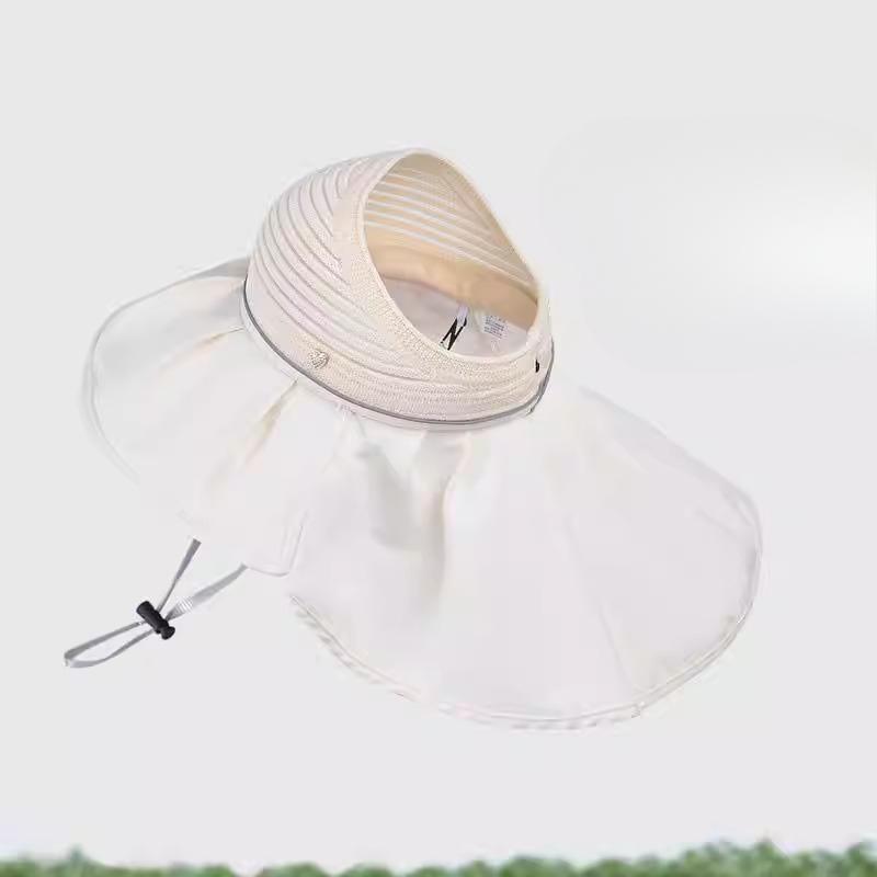 New Summer Sun Protection Hat Sun Protection Hat Without Top Big Hat Brim Summer Hat Women Fashionable Face Showing Little Fisherman Hat