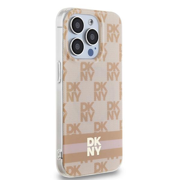 Dkny Dkhmp15Xhcptsp Iphone 15 Pro Max6.7 Różowy/Pink Hardcase Iml Checkered Mono Pattern & Printed Stripes Magsafe