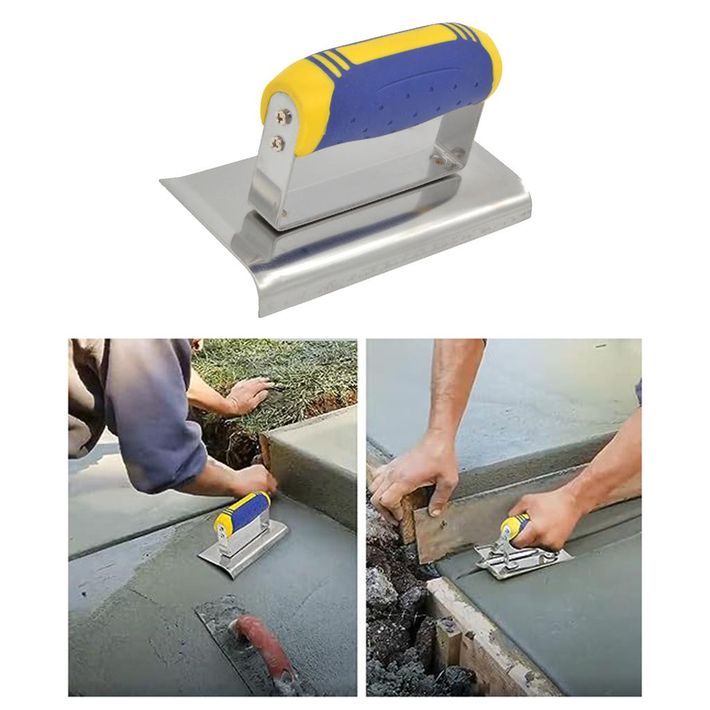 Stainless Steel Corner Trowels corner tool Plastering Trowel Concrete Trowel Drywall Tool Rubber Handle Corner Shaping Trowel