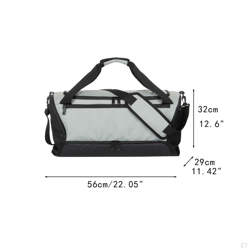 Travel Duffle Bag Carry On Overnight Sports Gym Adults Pouch Shoulder with Shoe