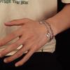 Letter bracelet for men, titanium steel, non-fading, fashionable and personalized design jewelry, high-end versatile couple's accessory for women