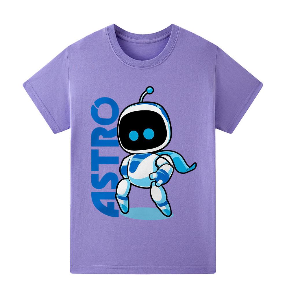 A1337 Dětské tričko s krátkým rukávem a potiskem Astro Bota pro kluky a holky