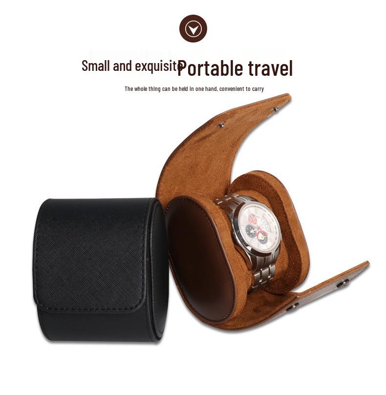 Waterproof PU Leather Watch Storage Box with 1-3 Slots - Stain-Resistant Gift Packaging