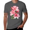 Azalea Flower Watercolor Painting Tshirt Plus Size Lightweight Top Tshirt