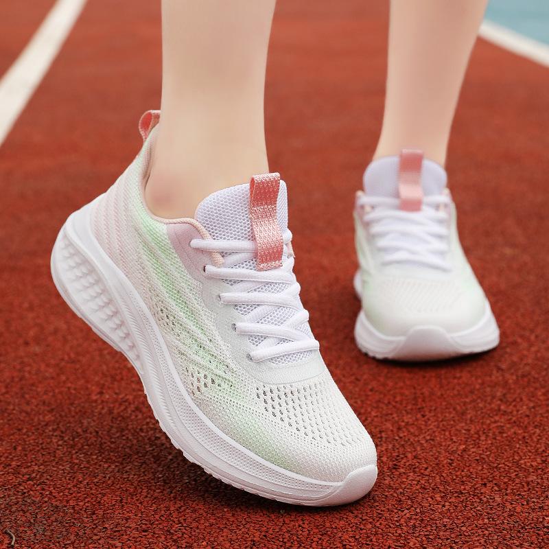 Markowe buty sportowe letnie siateczkowe oddychające antypoślizgowe lekkie codzienne buty do biegania sznurowane duża siatka buty podróżne