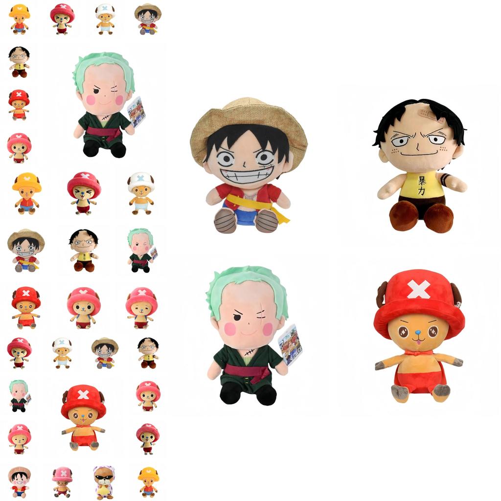 Adorable 25cm To 30cm One Piece Plush Toy Luffy Chopper Zoro Cartoon Figure Gift
