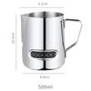 Stainless Steel Milk Pitcher With Thermometer Coffee Latte Art 600ml