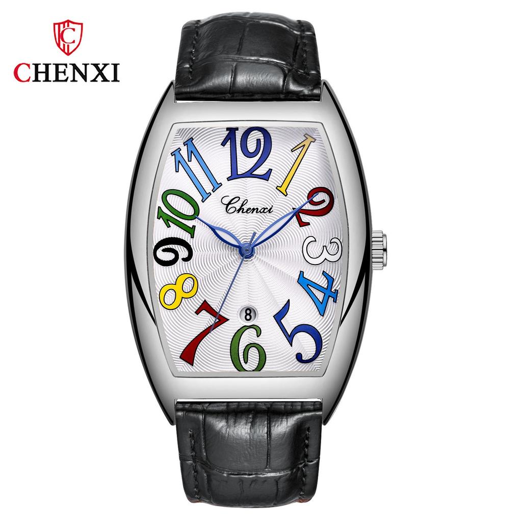 Chenxi Neu Männlichen Business Uhr Luxus Leder Quarz Armbanduhren für Männer Leuchtende Wasserdichte Mann Geschenk