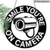2D Flat Aluminum Retro-style Security Camera Wall Decoration, 7.87 Inches X 7.87 Inches. Suitable for Cafes, Living Rooms, Kitchens, Bars, Porches