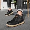 Men Boots Winter High Top Leather Shoes Fashion  Shoes Fashion Ankle Boots Business Casual Outdoor Shoes Male Sneakers New
