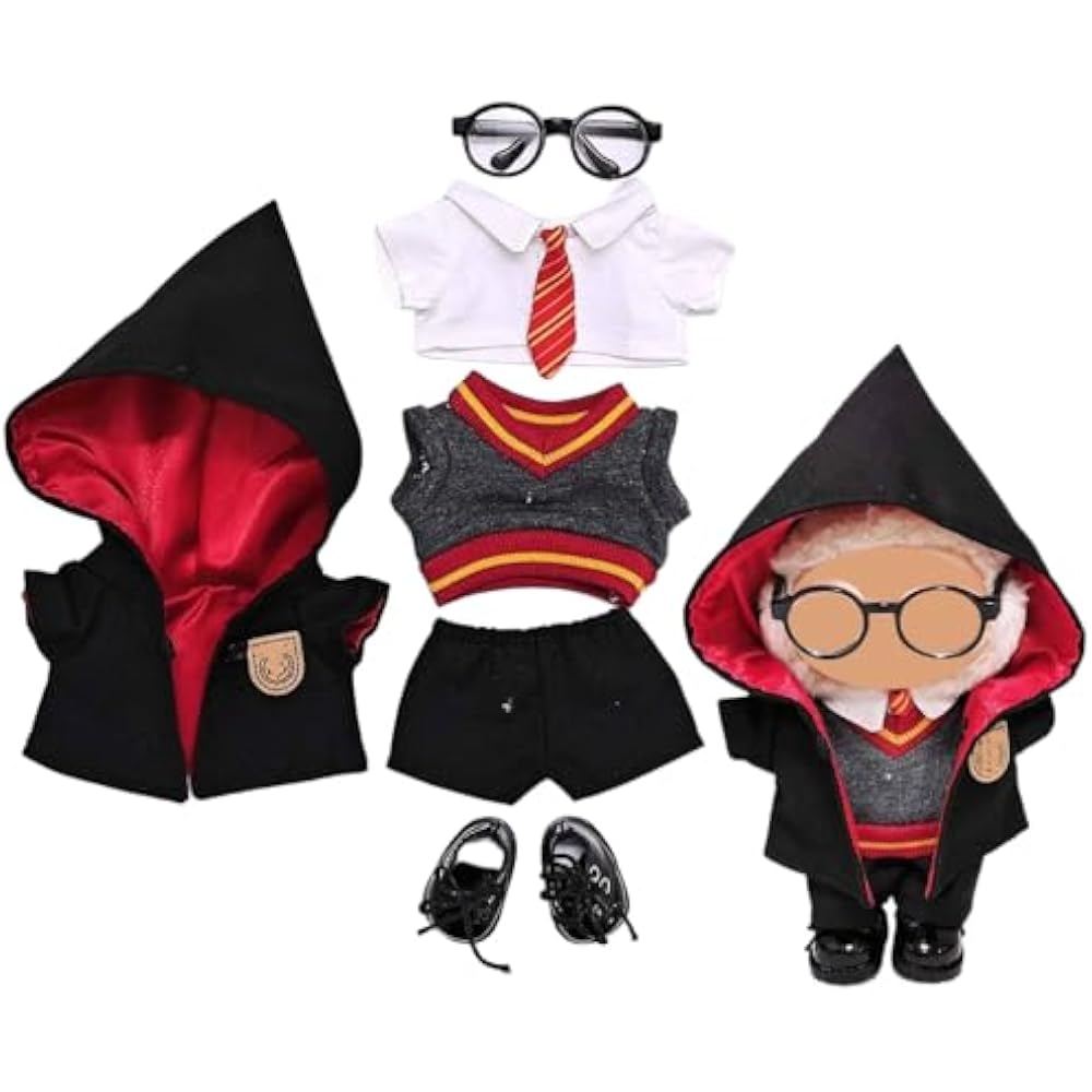 [HXLGR] 15-17cm Doll Fashion Style Set - 17cm Blanket Doll Clothes, Doll Toy Clothes and Accessor...