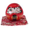 TOYMYTOY Daruma Ceramic Daruma Traditional Red Figurine, Japanese-Style Decor, Motif, Cute, Auspicious, Gift, Craft,