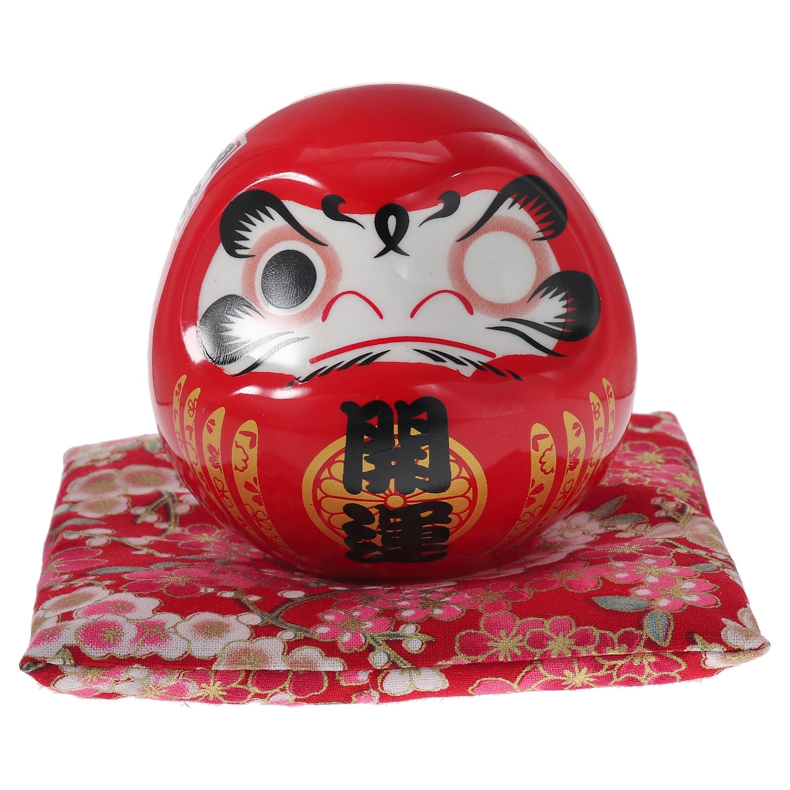 

TOYMYTOY Daruma Ceramic Daruma Traditional Red Figurine, Japanese-Style Decor, Motif, Cute, Auspicious, Gift, Craft,