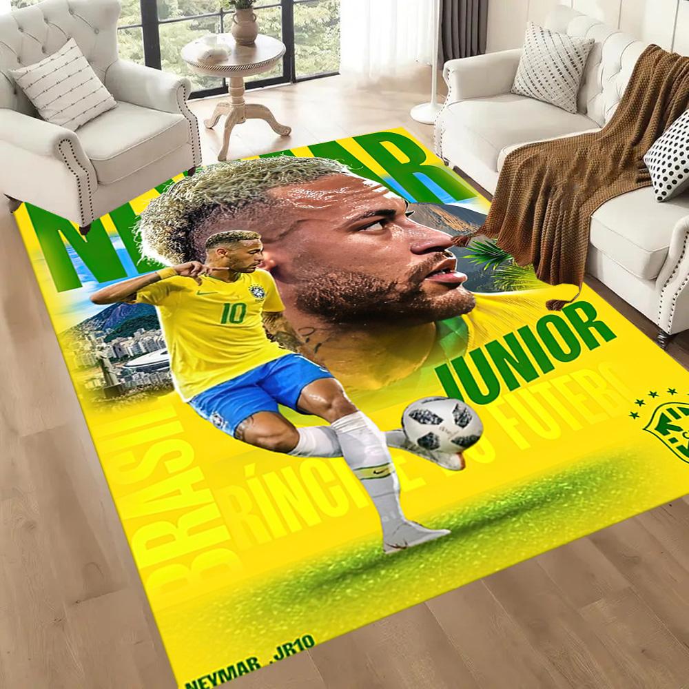 Neymar Jr. Dywaniki Brazil Legend Square to świetny wybór do salonów, sypialni, wystroju domu oraz jako prezenty.