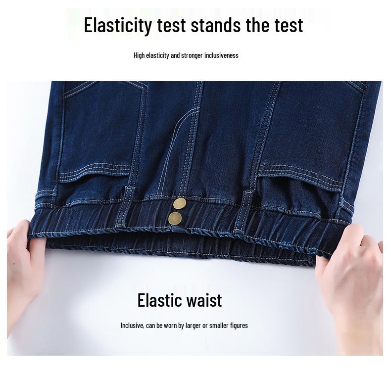 Dámské džíny s vysokým pasem a širokými nohavicemi, denimově modré, podšité fleecem