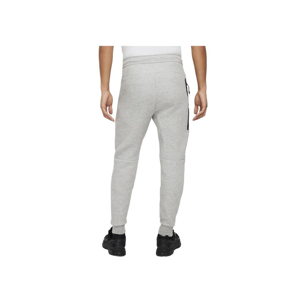 Nike Logo Print Lace-Up Slim Fit Mid-Rise Knitted Sports Pants Men Bottoms Gray HV0960-063