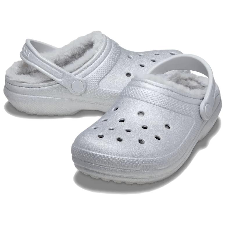 Crocs Retro Comfortable Clogs Unisex Footwear Silver 211928-040