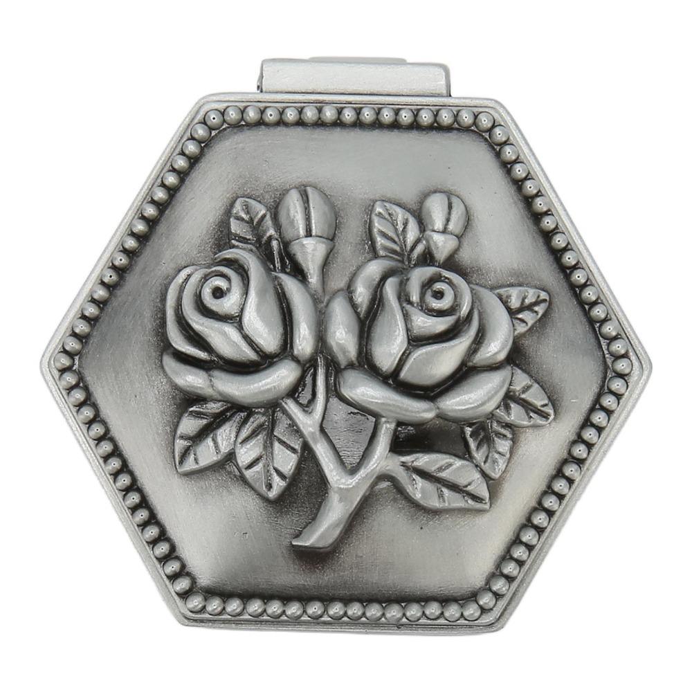 Hexagonal Zinc Alloy Trinket Box Zinc Alloy Small Heart Shape Organizer For Women