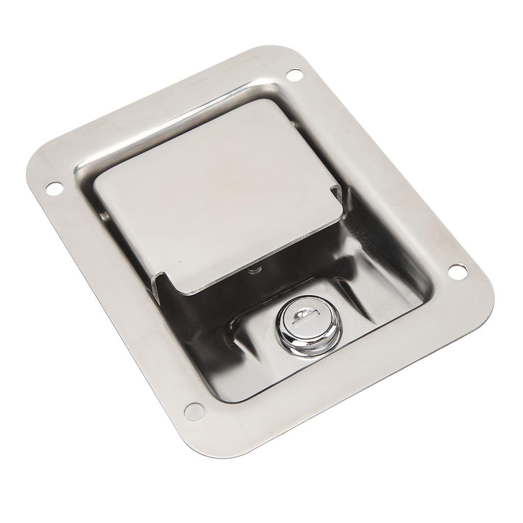 Trailer Door Key Lock Lock Stainless Steel Door Paddle Handle Lock Trailer Toolbox Lock for RVs Truc