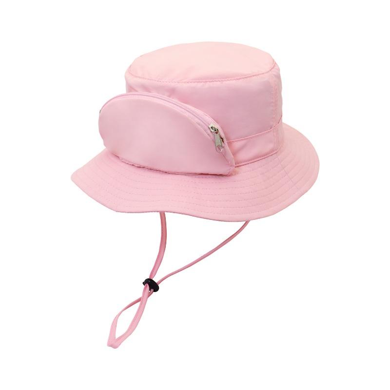 Sun Hat with Glasses Bag, Men's and Women's Summer Outdoor Sun Hat, Light and Breathable, Can Store Beach Sun Protection Hat