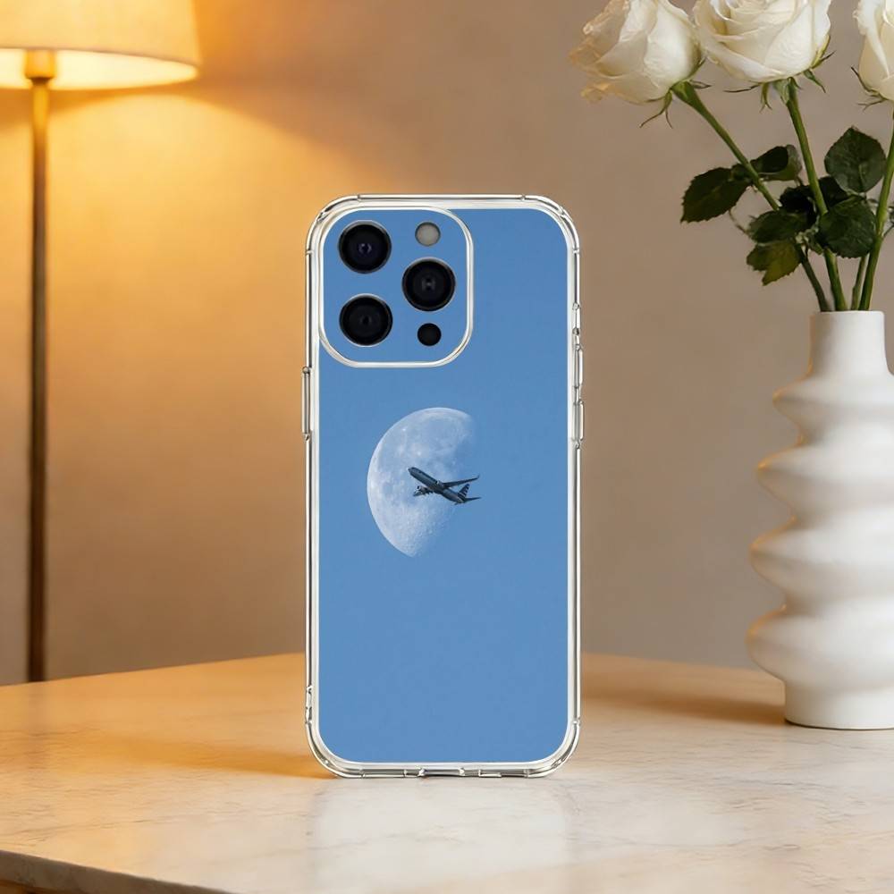 A-Airplane Plane Phone Case For iPhone 17 16 15 14 13 12 11 Mini Pro Max Plus Transparent Cover