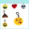 Expression Keychain Mini Plush Pendant Cute Emoji Stuffed Doll Decoration Gift