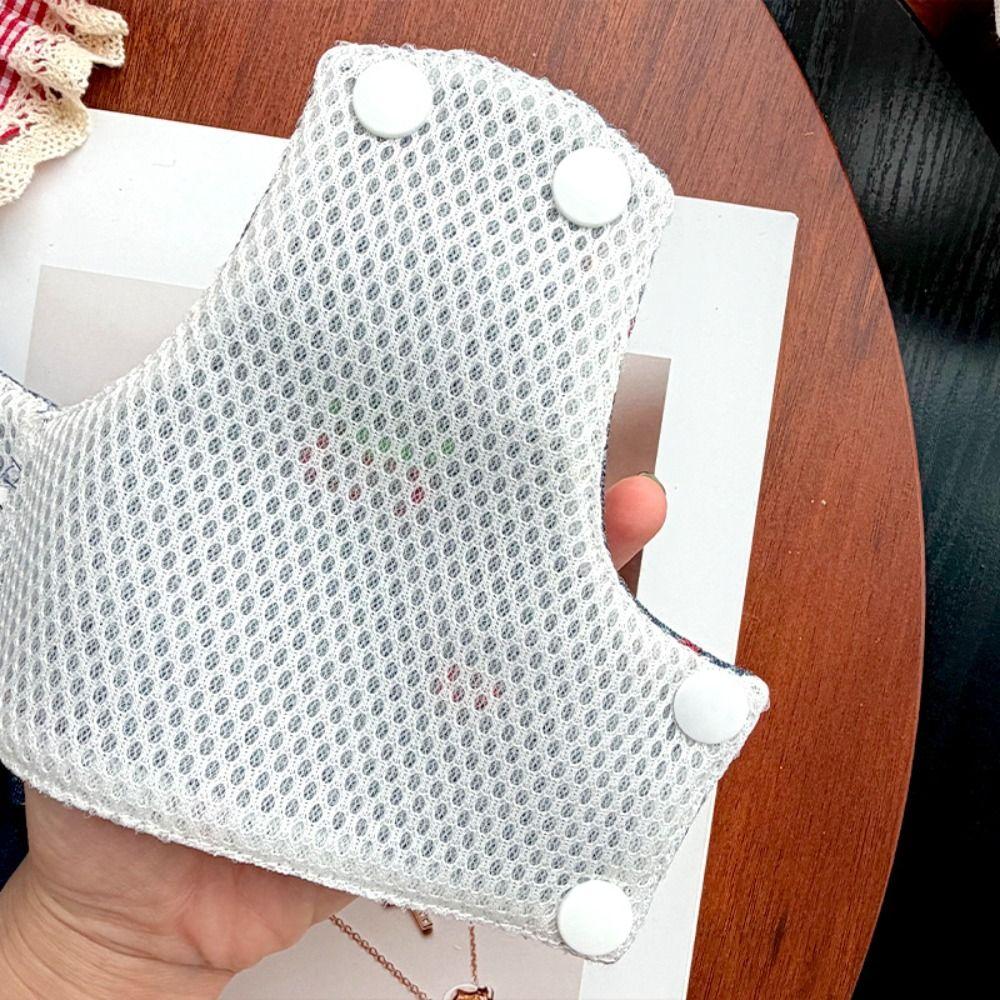 Denim Kirsche Hund Denim Kleid Atmungsaktives Netz Katzenkleidung Haustier Hund Rock Laufen Training