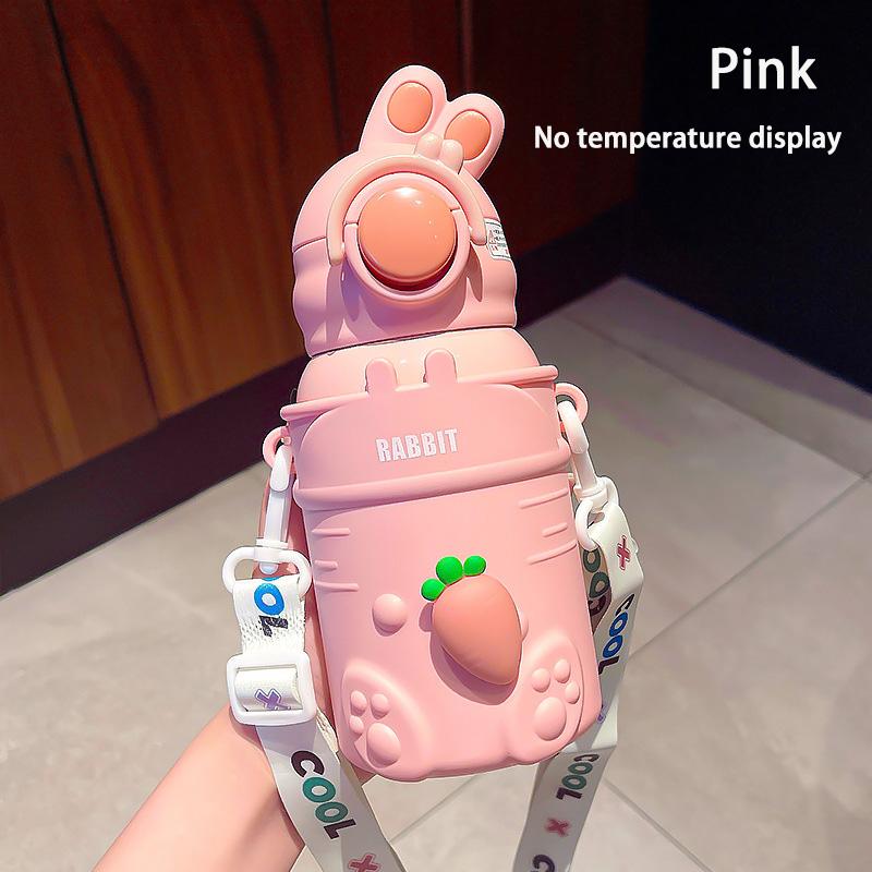 

500 мл термальная бутылка для воды из нержавеющей стали для детей, детская термос с героями мультфильмов, кружка с соломой, герметичная изолированная чашка, посуда для напитков 500ML