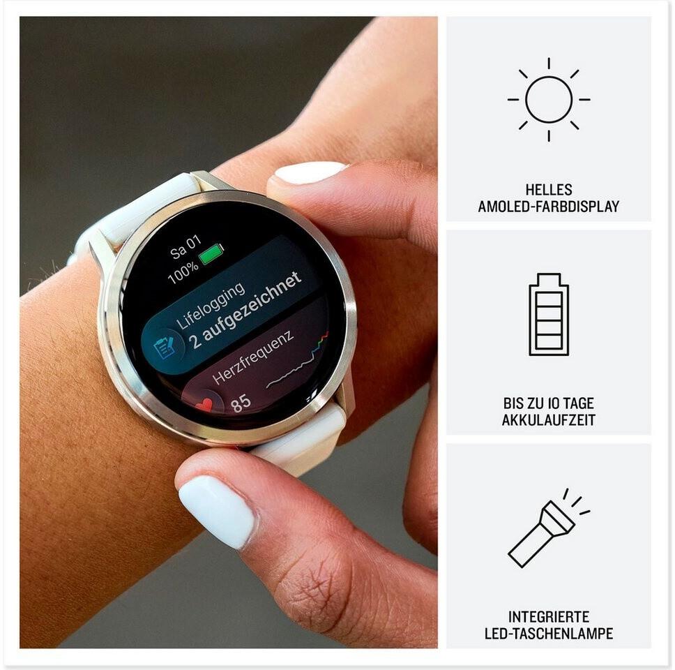 Garmin Venu 4 41mm Lunargold/Bone Silikon-Armband