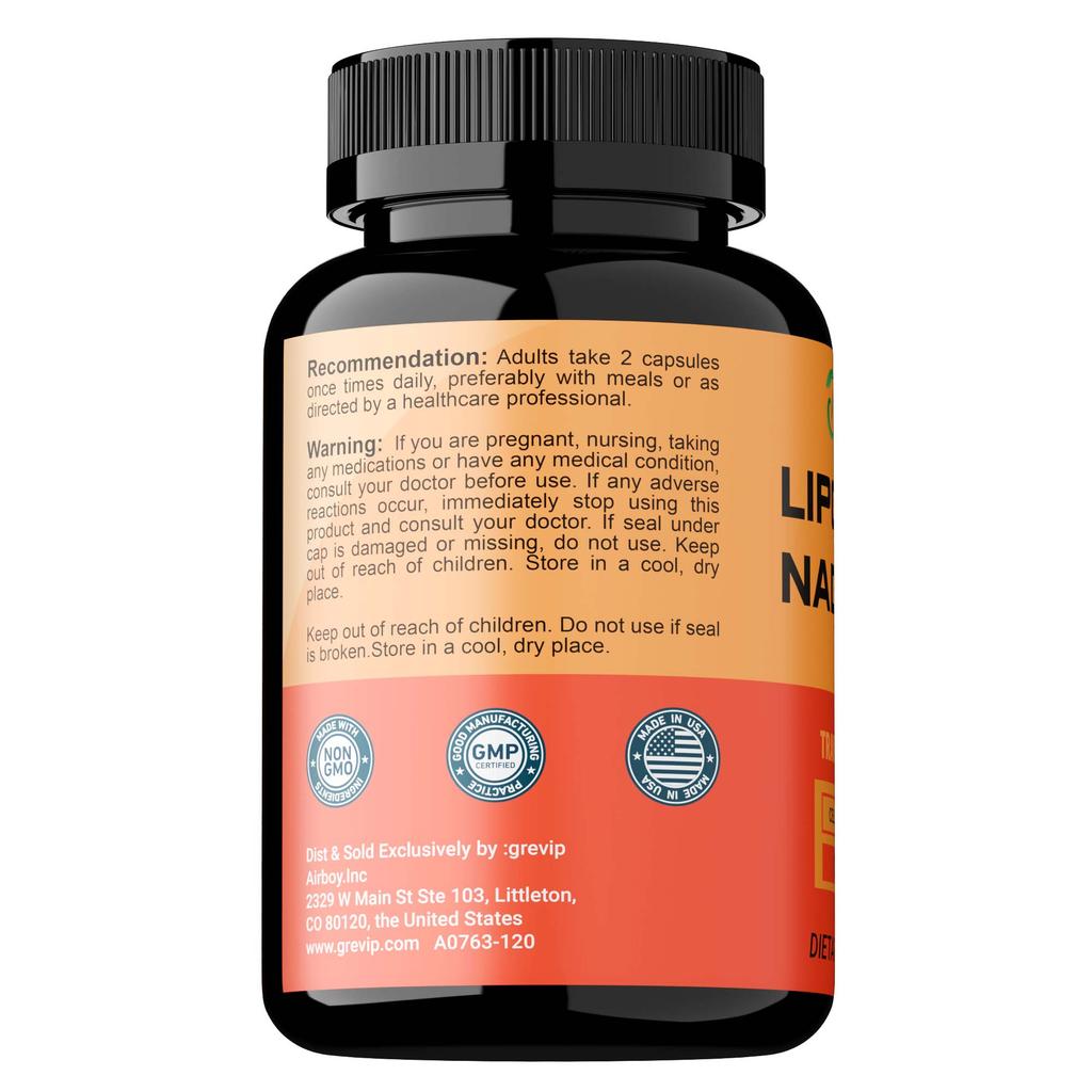 Supliment Lipozomal NAD 800 mg, Supliment Nicotinamidă Ribozidă NAD+, Supliment NAD Pur pentru Energie și Repararea Celulară