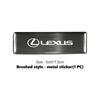 Per Lexus Adesivo Metallico 3D Logo Auto Emblemi Body Posteriore Tronco Decalcomanie UX250h RX450h CT200h RX400h NX LX GC RX UX GX