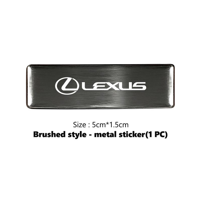 Per Lexus Adesivo Metallico 3D Logo Auto Emblemi Body Posteriore Tronco Decalcomanie UX250h RX450h CT200h RX400h NX LX GC RX UX GX