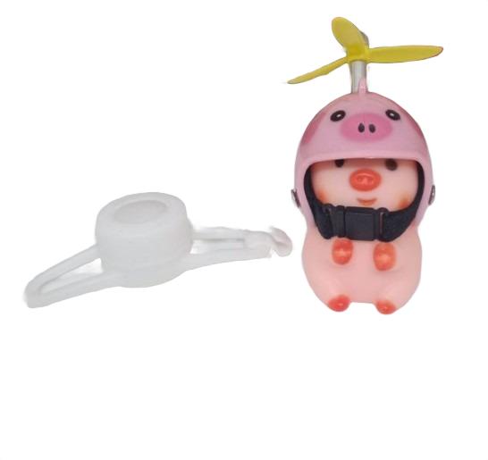 Крепление на велосипед, мотоцикл, мопед свинка аксессуар поросенок 8 см