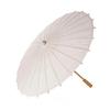 60/80CM DIY Hand-Painting Paper Umbrella Chinese Style Decorative White Oil-paper Umbrella with Wooden Handle Kids Coloring Oriental Umbrella Crafts