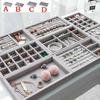 Sieraden Organizer Fluweel Sieraden Opbergbak Display Houder Ring Armband Ketting Opbergdoos Vitrine Lade Organizer Bakken
