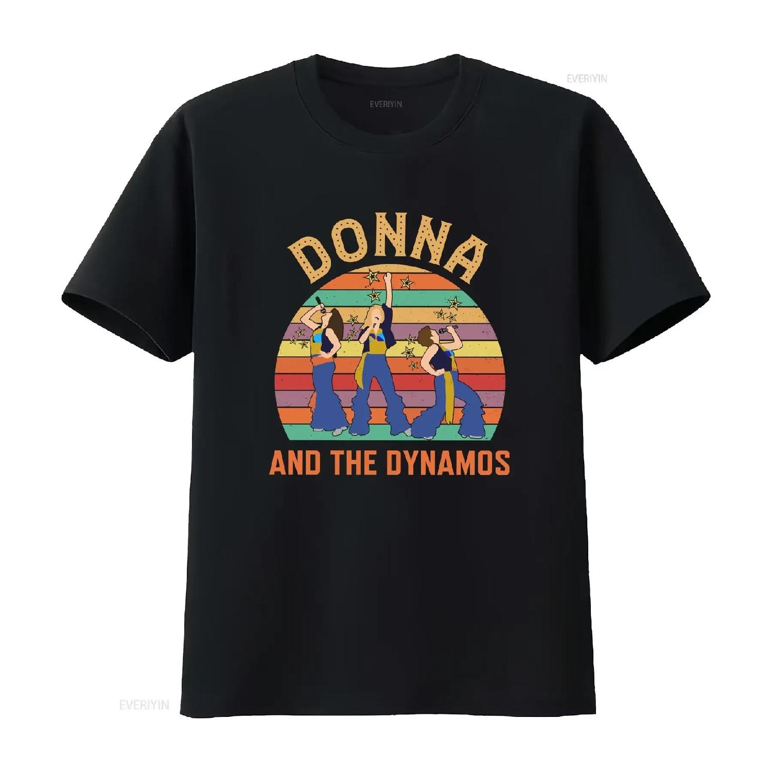 Donna And The Dynamos Ретро Винтажная Футболка Mamma Mia Музыка Для Тебя Твоих Друзей винтаж Стирка Мода Повседневный S