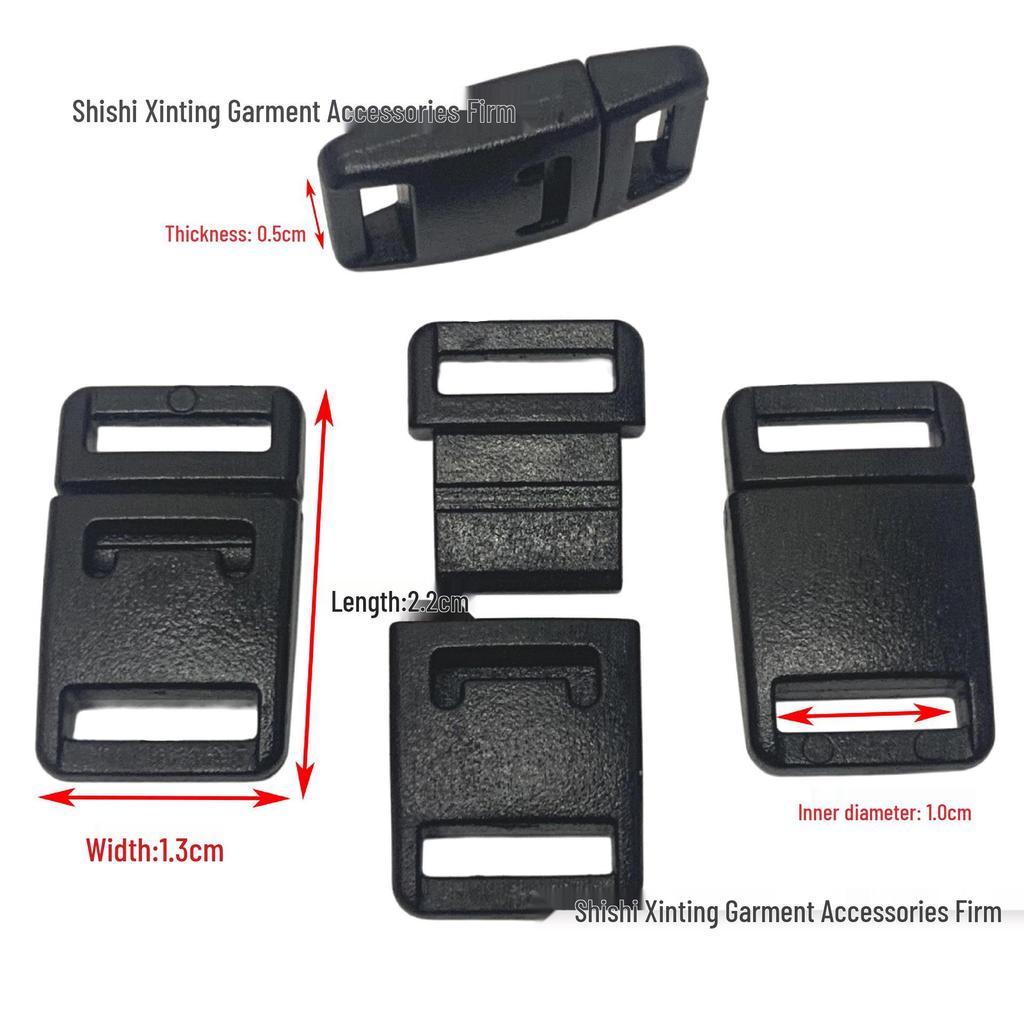 10mm Mini Buckle Nylon Pet Harness for Small Dogs, Adjustable DIY Craft Strap