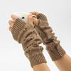 Elastic Hollow Out Loose Gloves  Half Finger Sleeves  Streetwear