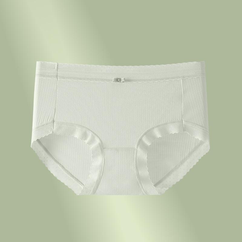 Spårlösa damunderkläder Medelhög midja bomull Antibakteriell gren Flickkalsonger Stora triangelshorts för flickor