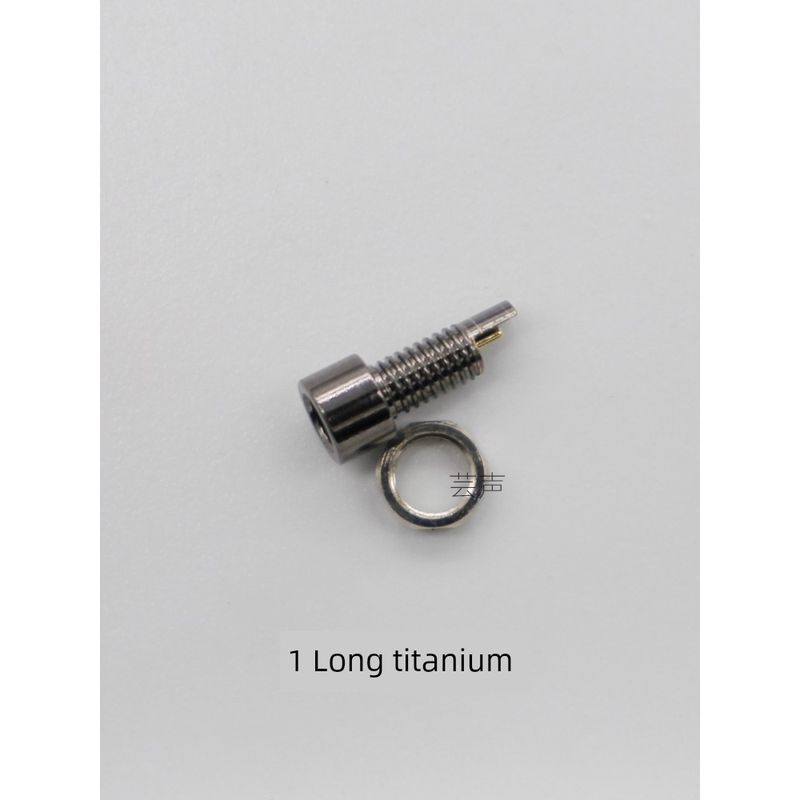 

Усиленная DIY Гарнитура Универсальная Нейтральная USB Дерево Металл Чехол для Наушников Модифицированный Вставной Mmcx Длинный Разъем 1 Long titanium belt nut