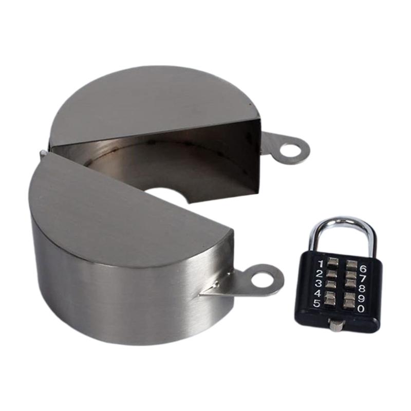 Gate Valves Lockout Device With Password Padlock Outdoor Faucet Lock Water Spigot Lock Safety Cover for Faucet, Valves 1